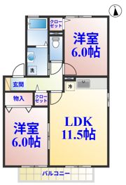 ミルコートBの間取り画像