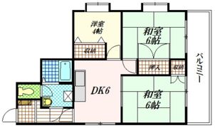 荻野ハイツ（ペット）の間取り画像