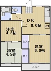 メゾン河合A棟の間取り画像