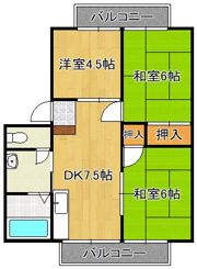 サクセス葛原B棟の間取り画像
