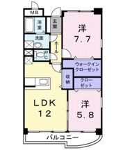 セレーノカーサⅡの間取り画像