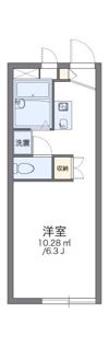 レオパレスサンハイムオオキの間取り画像