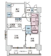 スプランディッド上本町WESTの間取り画像