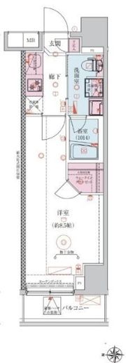 ベルシード中板橋IIの間取り画像