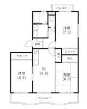 エクレールAの間取り画像
