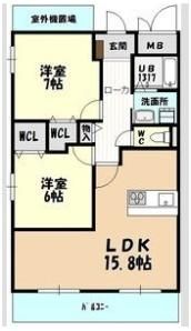 グラシューシュシュの間取り画像
