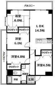 オレンジコート高松の間取り画像
