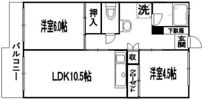 大産桜坂マンションの間取り画像