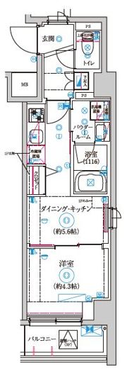 セジョリ高井戸Ⅱの間取り画像