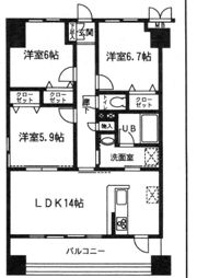 ロイヤルメドゥ北戸田の間取り画像