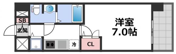 エスリード大阪城公園の間取り画像