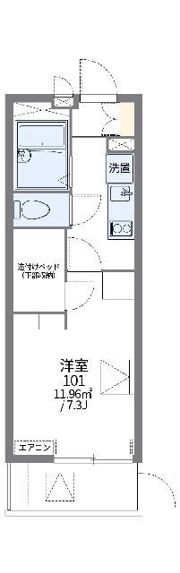 レオパレスCHIE森崎Ⅰの間取り画像