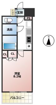 コンフォリア江坂の間取り画像