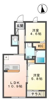 フォンターナⅠの間取り画像