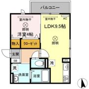 ジーヴル東古松の間取り画像
