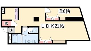 湊川センタービルA棟の間取り画像