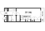 セレーネ田辺Ⅲ-Bの間取り画像