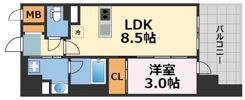 J．GRAN Court京町堀の間取り画像