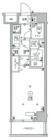 スカイコート中野沼袋の間取り画像