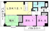 いよてつロフティ郡中の間取り画像