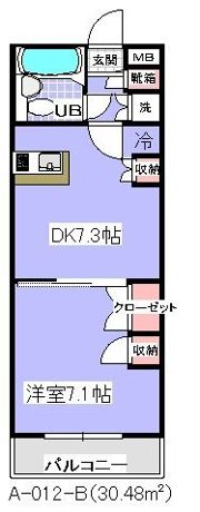 ユタカローズガーデン(A-012)の間取り画像