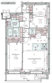 コンシェリア目黒本町 THE RESIDENCEの間取り画像