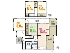札場貸家の間取り画像