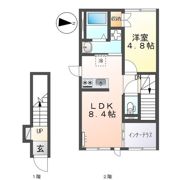 ソラール楓Bの間取り画像