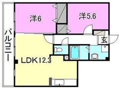 フォブール和の間取り画像