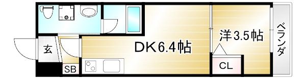 サイプレス御所西の間取り画像