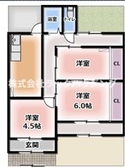 門真市本町借家の間取り画像