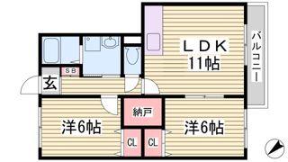 パルメゾン水木の間取り画像