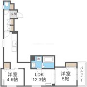 ピレーネ北条Ⅱの間取り画像