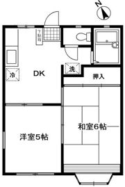 レインボーハイツの間取り画像