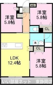 プランドール葵の間取り画像