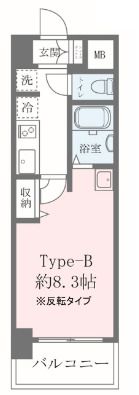 クレストコート難波サウスの間取り画像