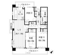 市が尾パーク・ホームズ弐番館の間取り画像