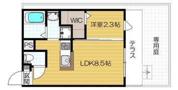 リアコート豊中岡町Ⅱの間取り画像