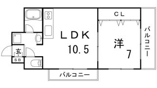 メゾンボヌールの間取り画像