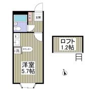 ベルピア川越第1-2の間取り画像