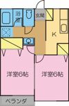 内田ハイツの間取り画像