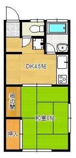 上田ハイツの間取り画像