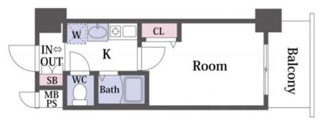 エスリード新梅田の間取り画像