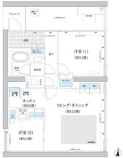 ガーデニエール砧 WESTの間取り画像