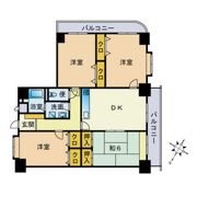 大濠パークハイムの間取り画像