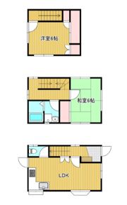 貸家 富士見市鶴瀬東2丁目の間取り画像