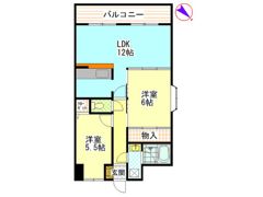 グリーンコート毘沙門の間取り画像