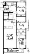 ヴィラージュ西荻の間取り画像