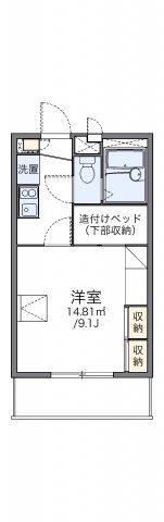 レオパレス浜野一丁目の間取り画像