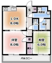 リーフハイツの間取り画像